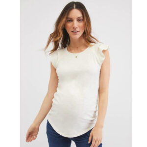 blusa maternal blanca