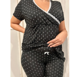 pijama black lace lamaze