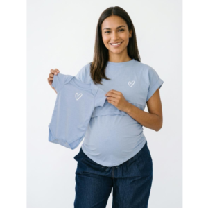 Set Blusa Embarazo y Lactancia + Mameluco